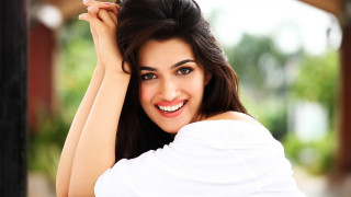 Woman long hair smiling arms - free portrait wallpaper