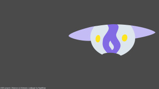 Purple white object black yellow - derf free wallpaper