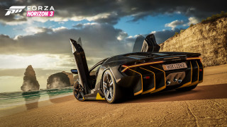 Futuristic car beach ocean cliff - a beach near the ocean free wallpaper
