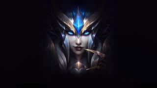 Woman blue eyes demon face - epsylon point free wallpaper