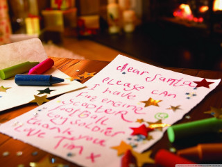 Note to child table crayons - a childs drawing free wallpaper