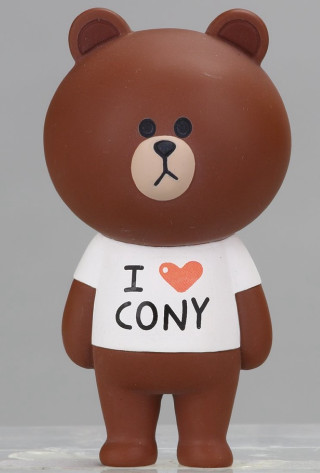 Brown bear white shirt heart - brown free wallpaper