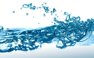 Blue water wave bubbles side - an gyeon free wallpaper for desktop
