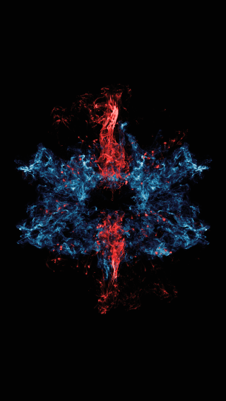 Blue red object dark sky - the dark sky free wallpaper