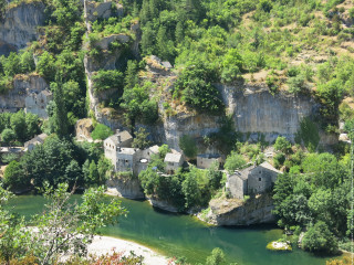 River lush forest hillside cliff - hillside next free wallpaper