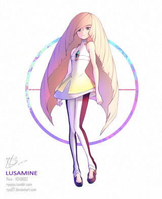 Cartoon girl long hair dress - a circle free wallpaper