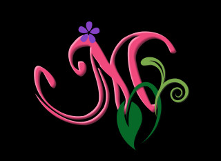 Pink green letterm flower butterfly - a purple flower free wallpaper