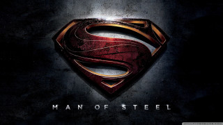 Superman logo dark background mansteel - movie poster free wallpaper