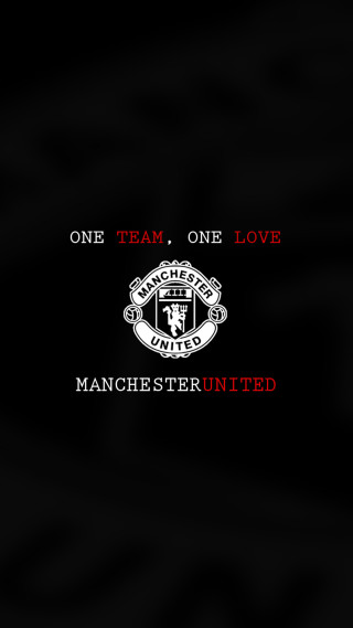 Manchester united logo quote greyscale - free love wallpaper