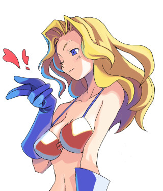 Cartoon woman bikini gloves chest - evelyn abelson free wallpaper