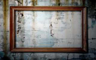 Rusted frame hanging wall rusted - a picture frame free wallpaper