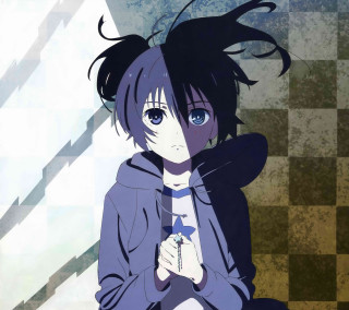 Girl cross checkered wall blue - a girl free wallpaper