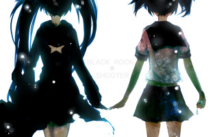 Anime girls snow falling white - snow free wallpaper