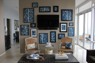 Livingroom television pictures wall cubist - cubist free wallpaper