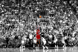 Basketball player dunking crowd black - a crowd of people free wallpaper