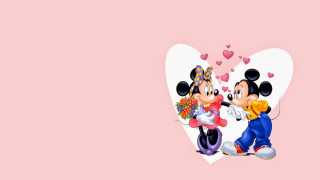 Mickey minnie mouse wallpaper hearts - heart free wallpaper