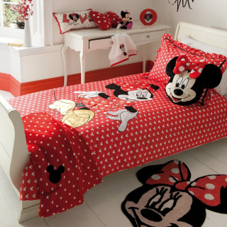 Bedroom minnie mouse bedspread desk - free valentines wallpaper