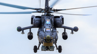 Helicopter flying cloudy sky propellers - propeller free wallpaper