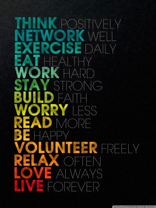 Colorful poster words black white - free love wallpaper