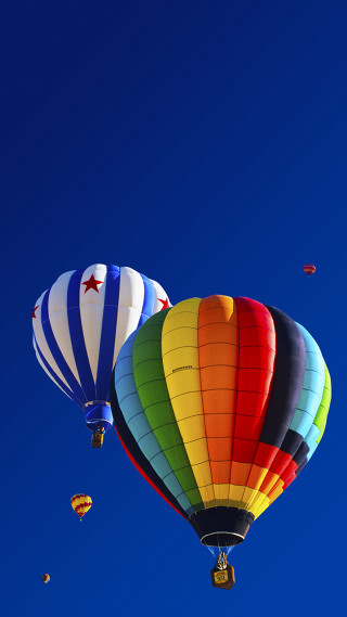 Hot air balloons blue sky 6 - vivid free wallpaper