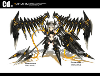 Woman sword wings body image - line free wallpaper