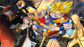 People mountain sky dragon group - baiōken eishun free wallpaper for desktop
