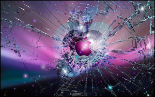 Broken glass heart stars background 2 - a broken glass free wallpaper