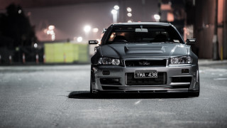 Car parked night lights person - andrew law free wallpaper