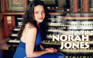 Woman blue dress pipe organ - carey morris free wallpaper