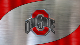Ohio state metal red silver - a metal background free wallpaper