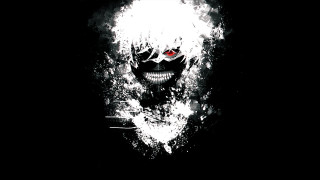Skull red eyes black background 2 - a red eye free wallpaper