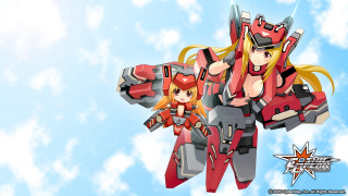 Cartoon character flying robot suit - giantess art free wallpaper