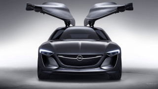 Futuristic car large wheels innovative - a rear view mirror free wallpaper