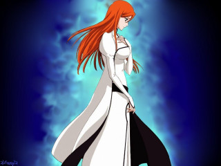 Red haired woman white dress 4 - aguri uchida free wallpaper