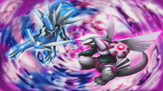 Pokemon fight psychedelic purple blue - ice free wallpaper