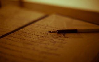 Pen paper writing resting top - a pen free wallpaper