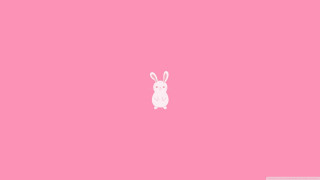 Pink wall white bunny background - beatrix potter free wallpaper