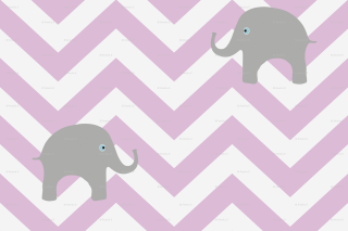 Elephants chevron pink gray pattern - opposite free wallpaper