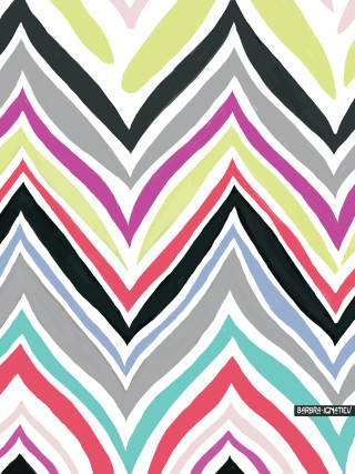 Colorful chevron opart triadic bridgetriley - op art free wallpaper