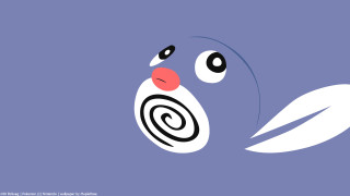 Cartoon bird red nose blue - a spiral design free wallpaper