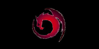Red black logo black background - du jin free wallpaper