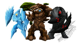 Cartoon characters couple standing white - league of legends concept art free wallpaper