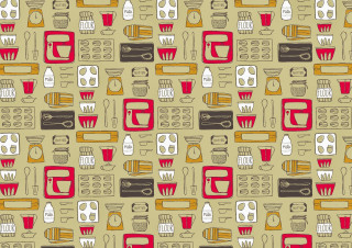Table pattern coffee toaster annabel - a knife free wallpaper