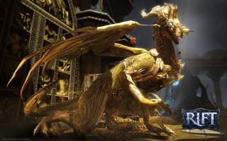 Dragon statue dark room sign - fantasy art free wallpaper for desktop