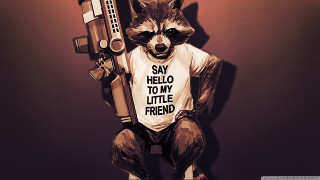 Raccoon holding gun tshirt say - furry free wallpaper
