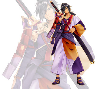 Man holding sword another man - his hand free wallpaper
