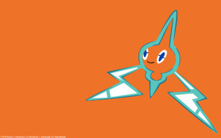 Cartoon lightning orange blue wings - an orange background free wallpaper