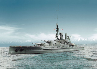 Large gray boat ocean sky - anton otto fischer free wallpaper