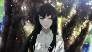 Girl long black hair tree - ufotable free wallpaper