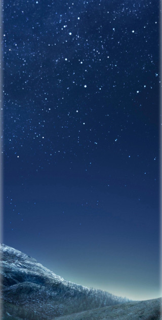 Night sky stars mountain blue - amir zand free wallpaper